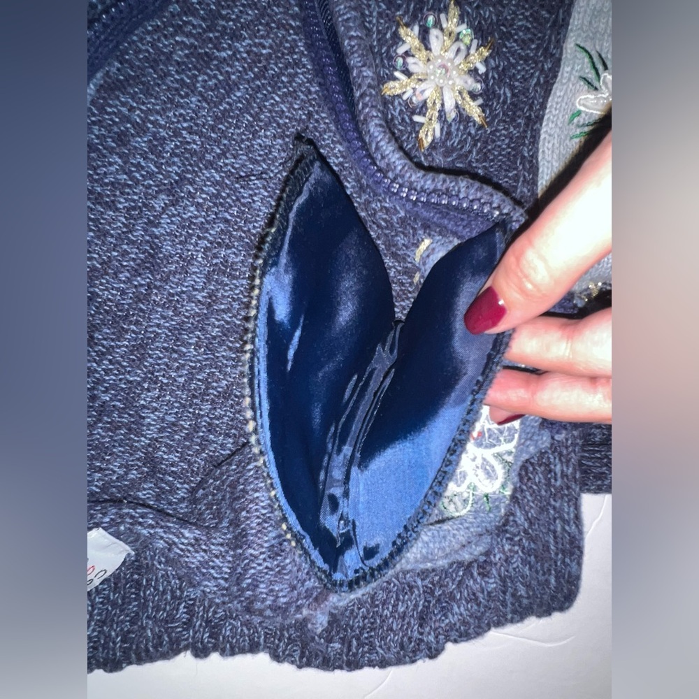 Vintage Winter Patchwork Zip-Up - image 4